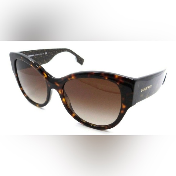 BURBERRY SUNGLASSES BE 4294 3904/13 54-17-140 DARK HAVANA / BROWN GRADIENT ITALY - Picture 8 of 8